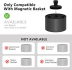 Air Fryer Liner Silicone Magnets 12Pcs, High Temp Resistant Parchment Paper Holder for Magnetic Air Fryers, Secures Disposable Paper Liner Safely, Prevents Burning & Food Covering (12pcs)