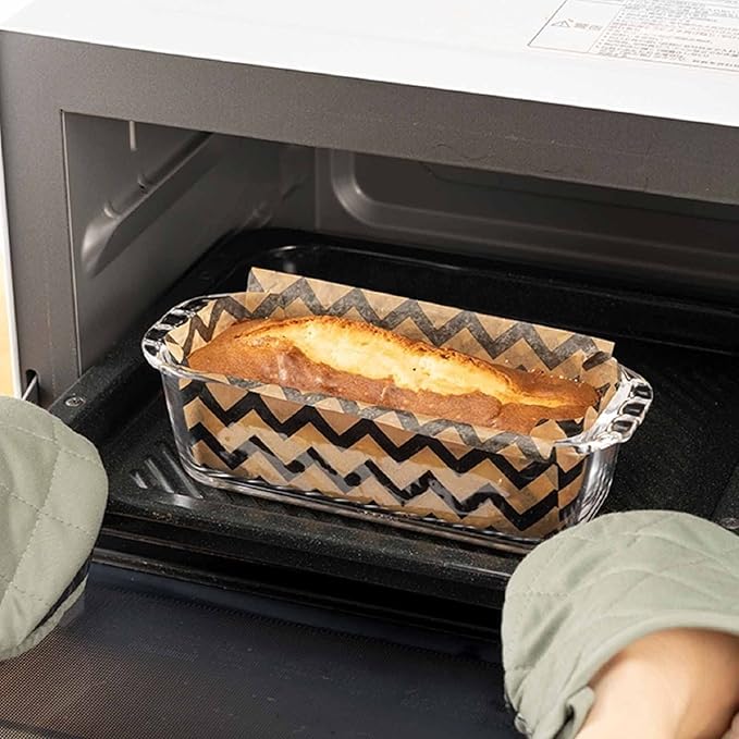 HARIO HPND-85-BK Heat Resistant Glass, Pound Shape, 28.9 fl oz (850 ml), Buono Kitchen Au Gratin Dish, Made in Japan