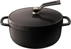 Vermicular Oven Pot 2.0 | Lightweight Enameled Cast Iron Pot | 18cm (2 Qt) | Non-Toxic | Induction-compatible | Dutch Oven | Made in Japan | Hazelnut Brown
