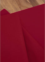 Solino Home Red Table Runner 90 Inches Long - Dru Cotton Linen 14 x 90 Inch Table Runner for Dining, Summer - Handcrafted and Machine Washable