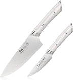 Cangshan HELENA Series German Steel Forged Starter Knife Set (White, 2-Piece)