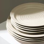 Stone Lain Orbit 4-Piece Salad Plate Set Stoneware, Beige