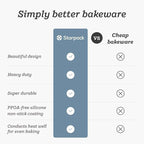 Starpack 'Bakers Gonna Bake' High Performance Nonstick Baking Sheet Pan set of 2 with Wire Rack for baking cookies and more