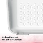 6 PCS Fruit Storage Containers for Fridge with Lids, BPA-Free, Produce Storage Containers with Removable Colander, Dishwasher & Microwave Safe for Salad Berry Lettuce Keeper