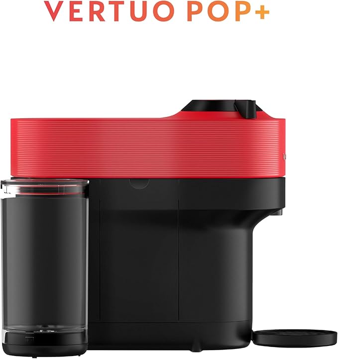Nespresso Vertuo Pop+ Coffee and Espresso Maker by Breville with Milk Frother, Spicy Red