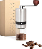 Manual Coffee Bean Grinder | 6 Coarseness Settings | Espresso, Cold Brew, French Press, Drip, | Burr Hand Mill | Home, Portable, Camping, Travel