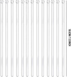 100 Pieces Disposable Plastic Round Top Clear Swizzle Sticks, Crystal Cake Stick, Cocktail Coffee Drink Stirrers 7.24 Inch (Transparent)