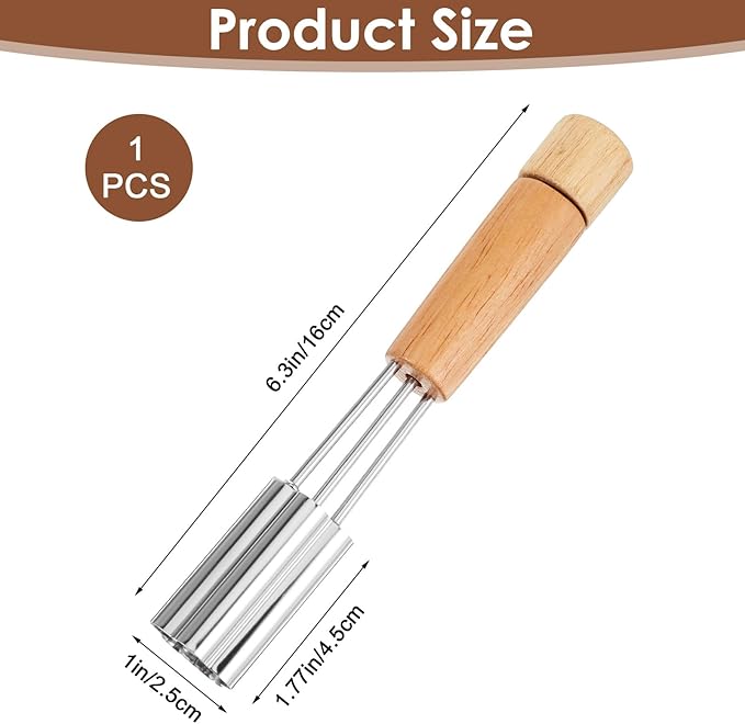 Cupcake Corer Tool - Stainless Steel Cupcake Hole Punch for Filling, Durable Cupcakes Filler Tool with Flower Design for Baking Accessories