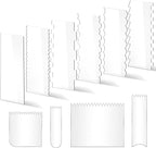 10 PCS Cake Scraper Smoother Set, Acrylic Cake Smoother For Icing 6PCS with 11 Patterns Edge and 4 Soft Plastic Cake Frosting Smoother Scraper, Icing Smoother For Cream Cake Decorating
