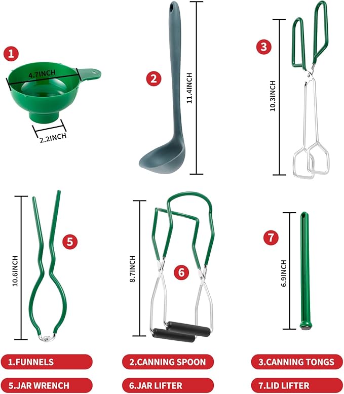 Canning Pot, 21.5QT Water Bath Canning Pot with Rack and Lid, Stainless Steel Canning Rack, Canning Starter Kit for Beginner, for Home, by Kendane.