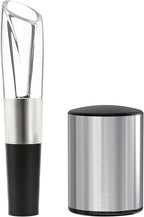Wine Aerator Pourer & Wine Vacuum Stopper,Aerating Pourer and Decanter Spout Improved Flavor Aroma,Wine Saver Preserves Keep Wine Fresh 10Days,Wine Accessory Set for Wine Lovers