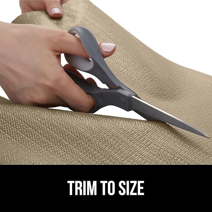 GORILLA GRIP DripGuard Drawer and Shelf Liner for Cabinet, 24x240 Inch, Slip Resistant Non Adhesive Protection for Kitchen, BPA Free Smooth Surface Plastic Liners for Cabinets, Bathroom Drawers, Beige