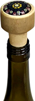 Leakproof Wine Stopper – Unique gift for Dinner Host, Wine Lover, or Housewarming – a versatile wine accessory, use for Wine or Champagne – keeps wine fresher (Black)