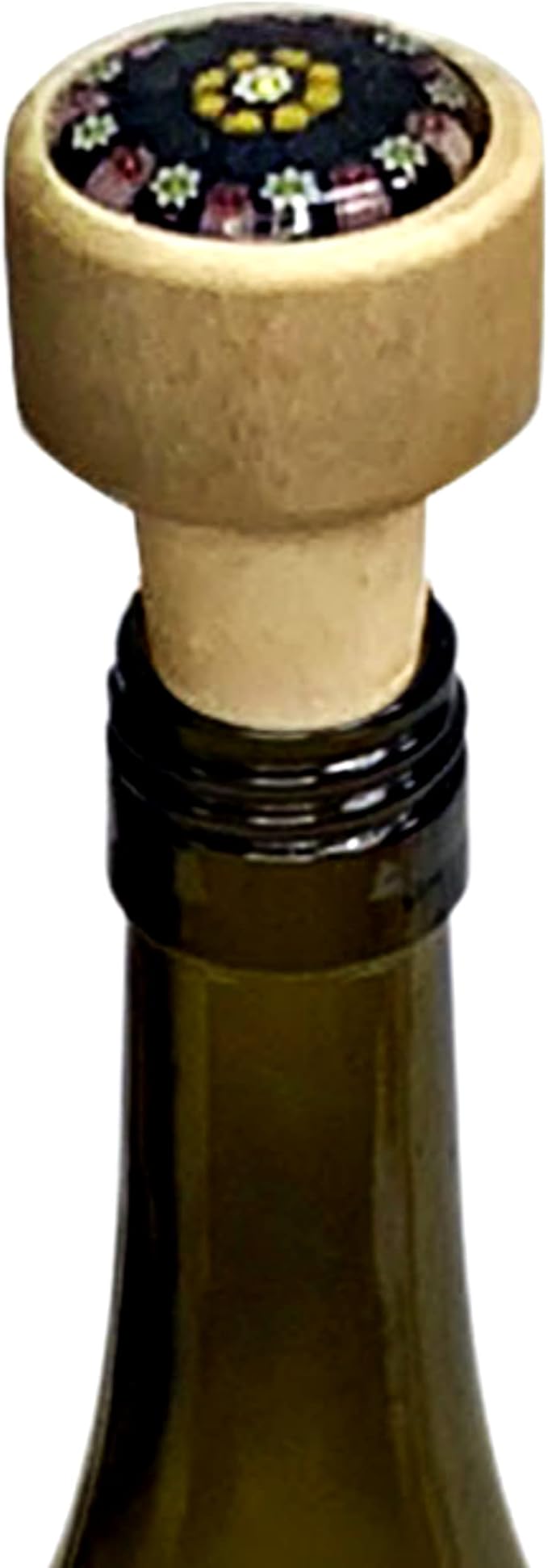 Leakproof Wine Stopper – Unique gift for Dinner Host, Wine Lover, or Housewarming – a versatile wine accessory, use for Wine or Champagne – keeps wine fresher (Black)