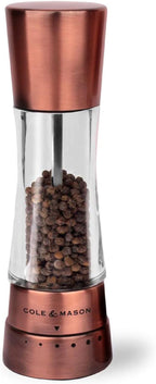 COLE & MASON Derwent Pepper Grinder - Copper Mill Includes Gourmet Precision Mechanism and Premium Peppercorns