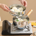 Stainless Steel 6.3" Round Steamer Rack food Steamer Basket Insert for Rice Cooker Warmer Kitchen Pot (16cm)