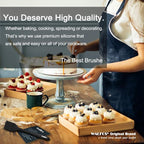 Walfos Small Basting Pastry Brush, Silicone Pastry Brush, Heat Resistant Perfect for BBQ Grill Baking Kitchen Cooking, Strong Steel Core and One-Pieces Design, BPA Free and Dishwasher Safe (8.2")