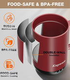 Self-Heating Coffee Mug T1, 16oz Rechargeable Heated Coffee Mug, Smart Coffee Warmer Mug with App-Controlled,Advanced Temperature-Controlled Heating Coffee Gifts for Women Men Coffee Lover