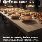 1000-Pack 6" Foil Pie Pans - Medium 7/8" Depth Disposable Aluminum Pie & Tart Pans with Full Curl Rim - For Bulk Baking, Portion Prep, To-Go Meals, Market Stands & Foodservice Lines