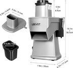 Commercial Vegetable Chopper 200W, Electric Food Processor for Slicing Dicing Shredding, Professional Veggie Cutter for Restaurant, Hotel School, Cafeteria, French Fry, Cheese Grater