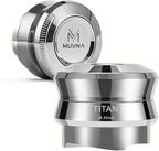 58.35mm Espresso Gravity Distributor Tool - MUVNA Adaptive Coffee Distributor Leveler for 58mm Breville Portafilters, Automatic Depth Setting Full-metal Stainless Steel