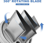 Vegetable Chopper, Food Chopper Manual Hand, Onion, Salad, Garlic, Nut & Veggie Cutter, Dishwasher Safe, White