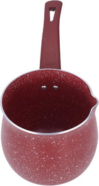 butter warmer Pan, Non Stick Milk Pan Mini Coffee Pot Saucepan Lightweight Kitchen Cooking Pot Aluminium Alloy Saucepan Cooking Pots Pot Stone Pot(red)