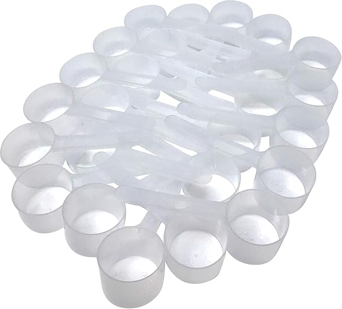 48 mL (48 CC | 1.62 Oz.) Long Handle Scoop for Measuring Coffee, Pet Food, Grains, Protein, Spices and Other Dry Goods (Pack of 100)