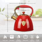 Tea Kettle -2.9 Quart Tea Kettles Stovetop Whistling Teapot Stainless Steel Tea Pots for Stove Top Whistle Tea Pot