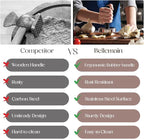 Bellemain Meat Pounder Flattener, Easy-Grip Meat Tenderizer, Stainless Steel Meat Mallet for Cooking, Meat Hammer, Chicken Tenderizer, Meat Smasher Utensil, Kitchen Mallet, Meat Masher Tool