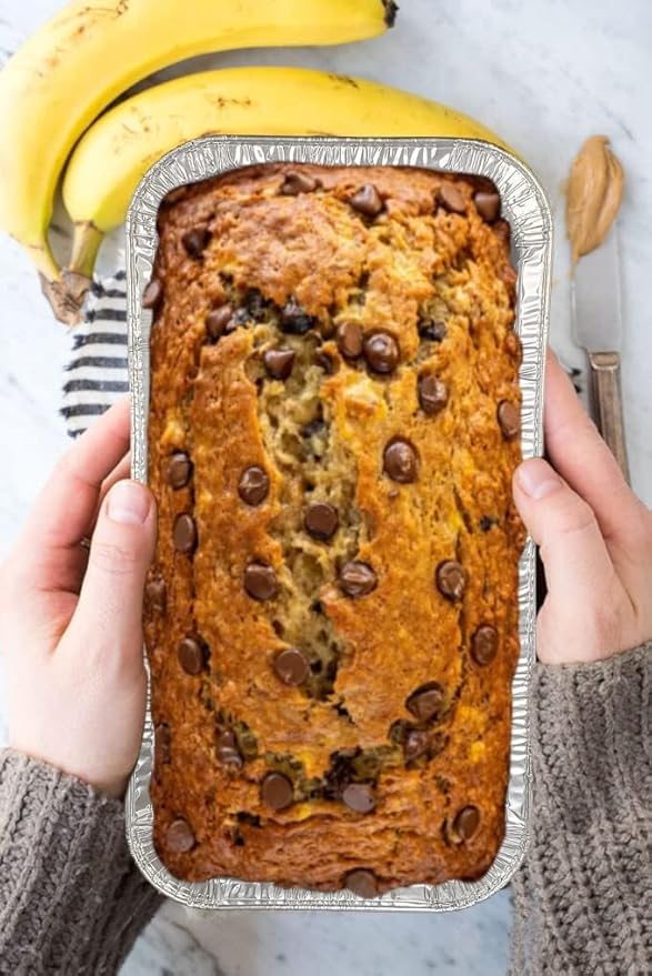 PARTY BARGAINS 3 Lb Aluminum Loaf Pan - 40 Pack, Heavy Duty Disposable Bread Pans for Perfect for Baking, Lasagna, Meatloaf & Food Serving (Max 240°C)