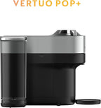 Nespresso Vertuo Pop+ Deluxe Coffee and Espresso Maker by Breville with Milk Frother, Titan