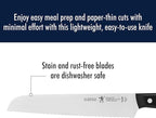 HENCKELS Solution Razor-Sharp 8-inch Bread Knife, Cake Knife, German Engineered Informed by 100+ Years of Mastery, Black/Stainless Steel