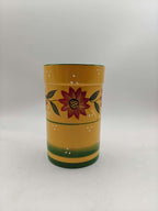 ACK Country Sunflower Hand Painted Ceramic Utensil Jar With Wooden Tool, Utensil Holder, Utensil Crock, Modern Kitchen Decor, Kitchen Storage for for Spoon, Ladle, Spatula and More