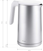ZWILLING Enfinigy Cool Touch 1.5-Liter Electric Kettle, Cordless Tea Kettle & Hot Water, Silver