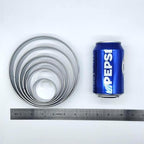 Doczen 6 Pcs Round Cookie Cutter Set (2, 3, 3.5, 4, 5, 6 Inch) - Round Cookie Cutter 4, 5, 6 Inch, Stainless Steel