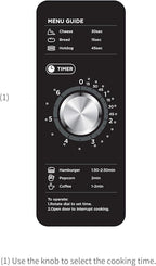 Midea Equipment 1025F0A Countertop Commercial Microwave Oven with Dial, 1000W, Stainless Steel.9 CuFt