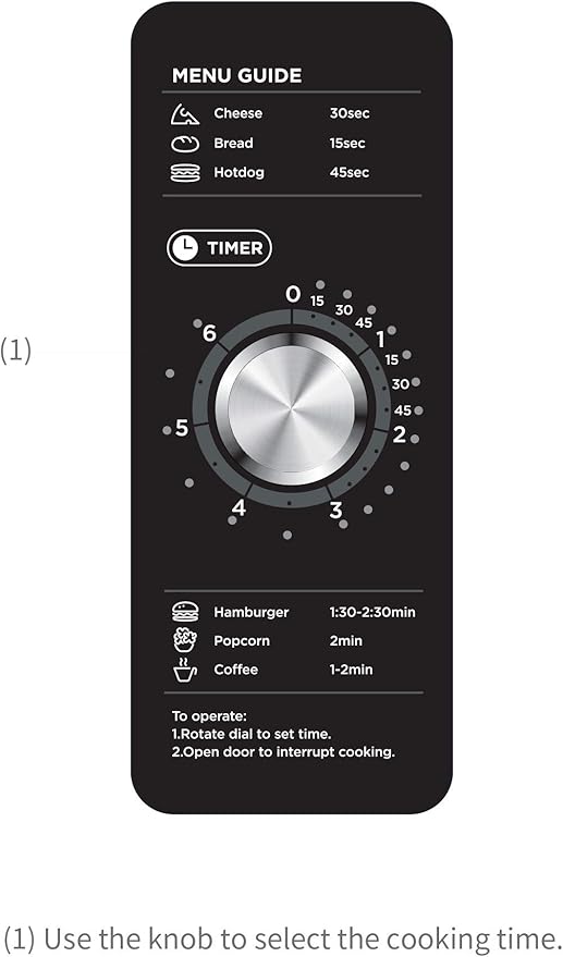 Midea Equipment 1025F0A Countertop Commercial Microwave Oven with Dial, 1000W, Stainless Steel.9 CuFt