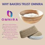 Sourdough Kit – Bread Making Kit with 9" Round & 10" Oval Banneton Bread Proofing Baskets, Dough Whisk, Scoring Tool, Metal Scraper, Silicone Brush, Liners – Sourdough Bread Baking Supplies Set