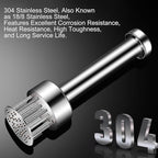 Stainless Steel Meat Tenderizer Tool, 21 Sharp Needles, Chicken Meat Tenderizer, Tenderizing Steak, Beef, Chicken, Pork, Barbecue, Marinating Prep Tool, with free cleaning brush