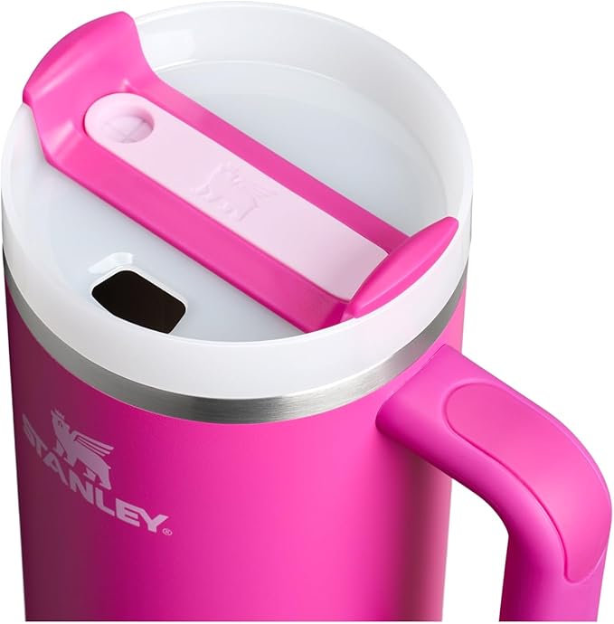 Stanley Quencher H2.0 Tumbler with Handle and Straw 40 oz | Flowstate 3-Position Lid | Cup Holder Compatible for Travel | Insulated Stainless Steel Cup | BPA-Free | Violet Blossom