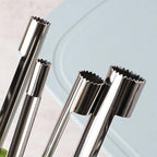 Apple corer set of 4 sizes, corer and pitter with comfortable rubber handle, for fruit, vegetables, apples, pears, cherries, jujubes and red dates