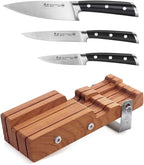 Cangshan S Series 61864 German Steel Forged 4-Piece Starter Knife Block Set
