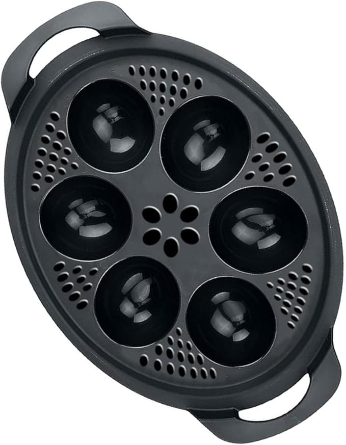 Nonstick Microwave Eggs Poacher Insert 6 Cup Eggs Cooker for Air Fryers Oven and Cooking Machines Baking Accessories