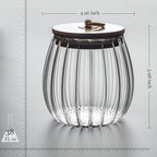 38 FL OZ Glass Jars with Bamboo Lids, Glass Containers with Airtight Lids for Storage, Large Candy Jars for Coffee Nuts Cookie, Decorative Glass Canister, 1130ml Oval & Oval