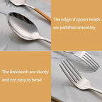 20-Piece Orange Silverware Set 18/0 Stainless Steel Silverware Set Orange Handle Cutlery Set Service for 4 Dinner Knives Forks Spoons Set Flatware Set Finish Dishwasher Safe