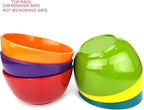 KX-WARE Melamine Bowls set - 28oz 6inch 100% Melamine Cereal/Soup/Salad Bowls, Set of 12 in 6 Assorted Colors | Shatter-Proof and Chip-Resistant Dishwasher Safe, BPA Free