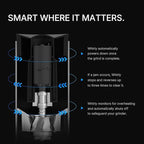 TIMEMORE Burr Coffee Grinder, Portable Electric Grinder with Metal Body, 30 Precise Settings for Espresso to French Press, Low Noise Design, Auto Stop & Clog Protection for Home & Outdoor Use (Black)