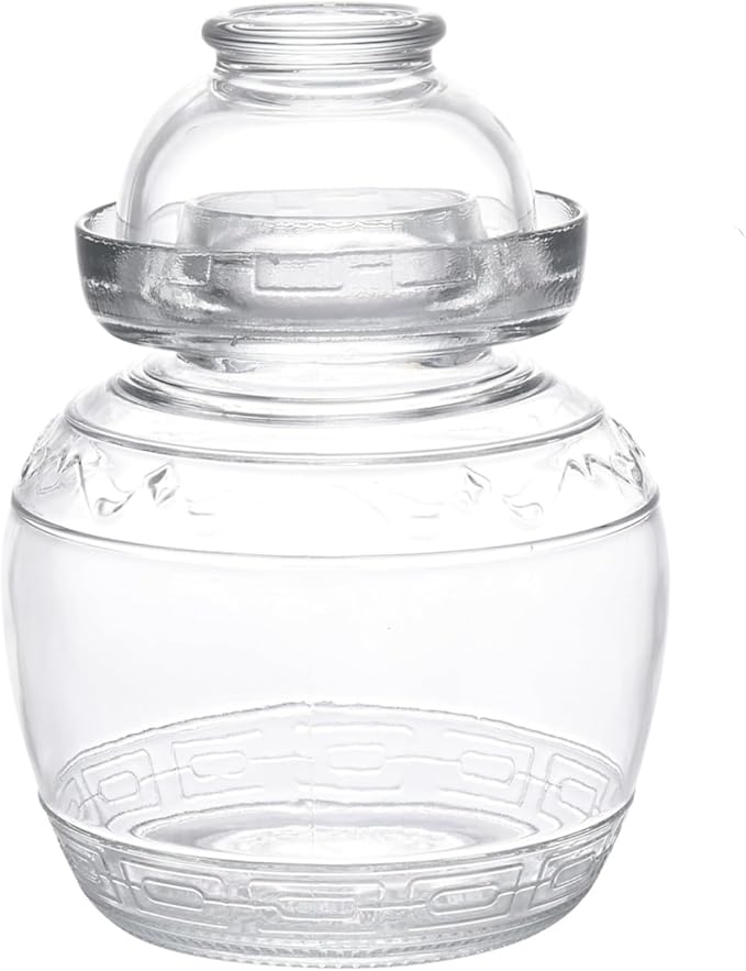 1.5L Pickle Jar Fermentation Jar, Fermentation Kit with Water Seal, Glass Jar with Lid Canning Jars for Pickles, Kimchi, Sauerkraut, Kombucha, Canning, Fermentation, and Wine Brewing