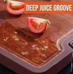 Titanium Cutting Board Double Sided, Wood Cutting Board for kitchen, GR1 Titanium & Walnut Wood Large Chopping Board for meat with Juice Groove for Meat & Veggies. 16.3”x11”x1”